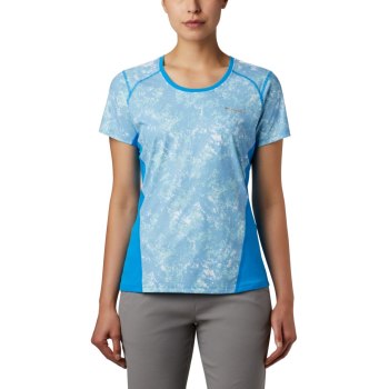 Columbia Solar Chill 2.0 Short Sleeve, Camiseta Azules Para Mujer | 031469-LVU